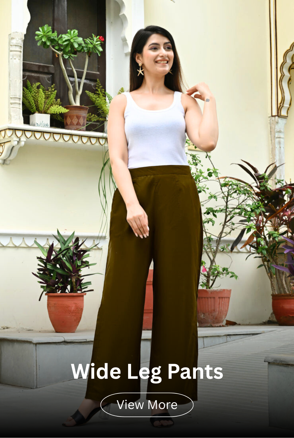 Airy Linen Wide leg Pants