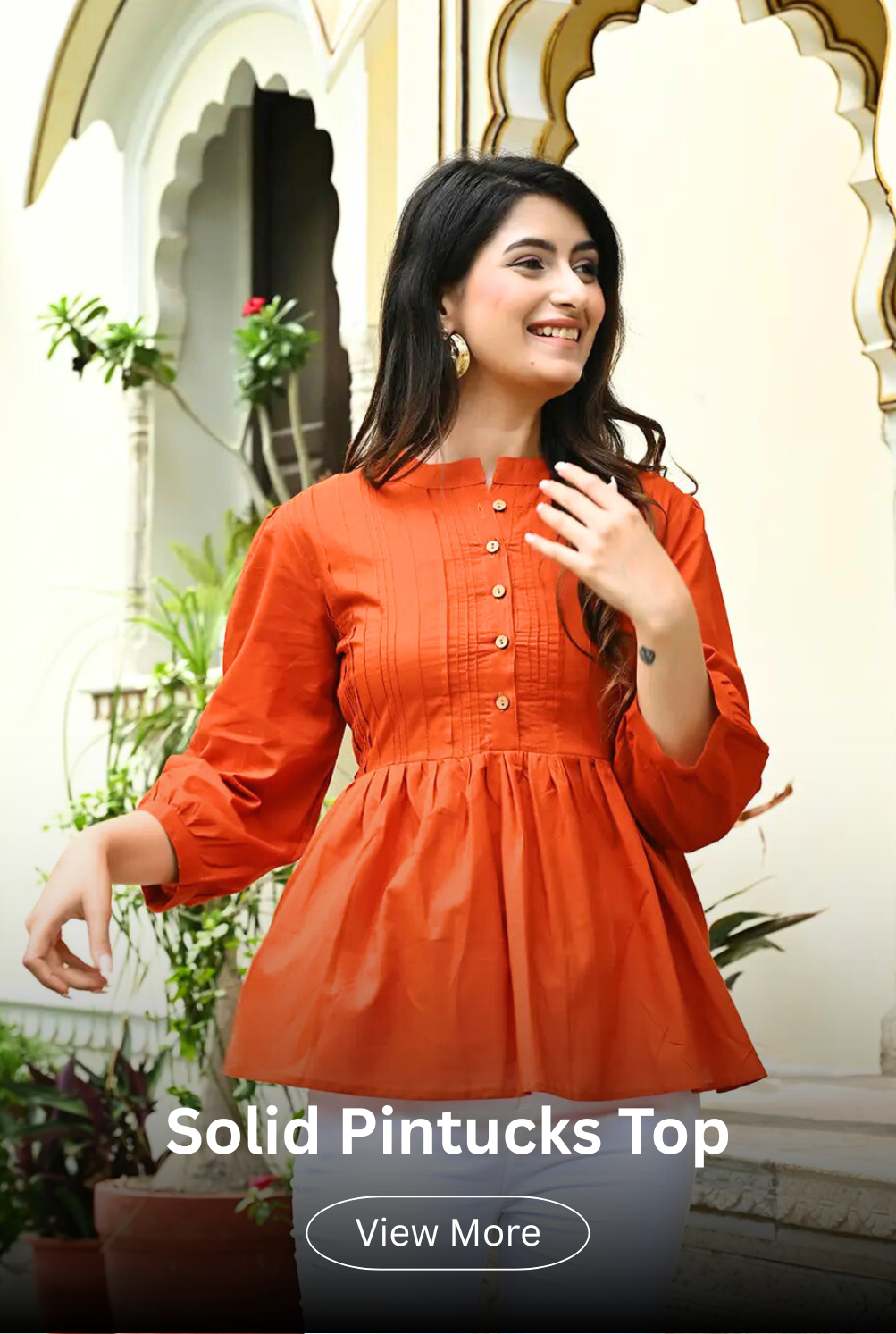 Solid Pintex Top