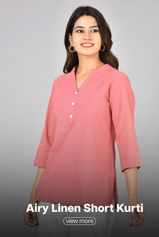 Airy Linen Short Kurti