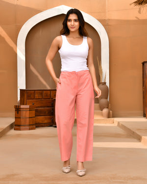 Airy Linen Straight Pants