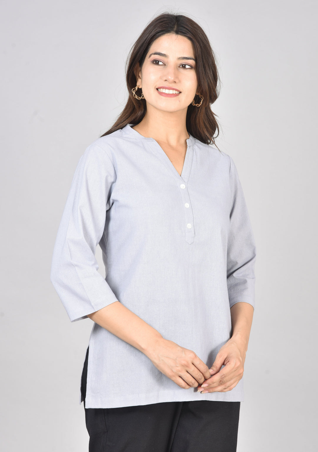 Airy Linen Short Kurti