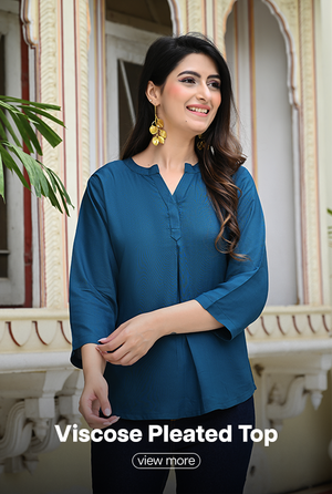 Viscose Pleated Top