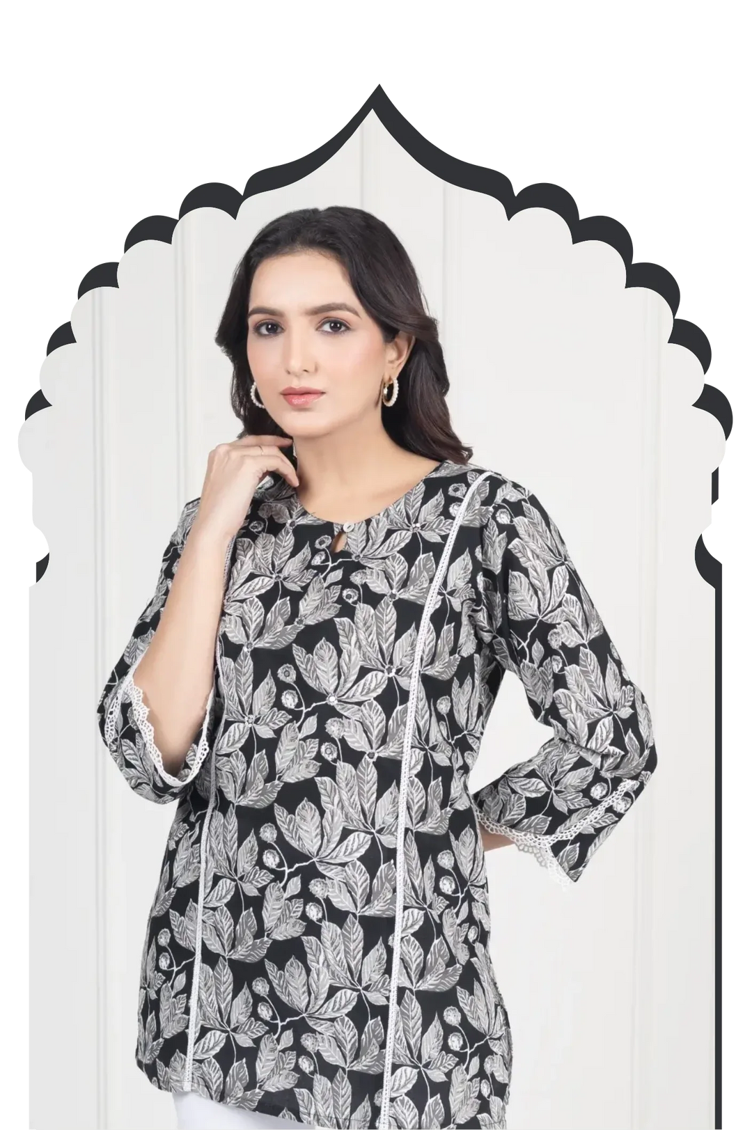Printed Short Kurti