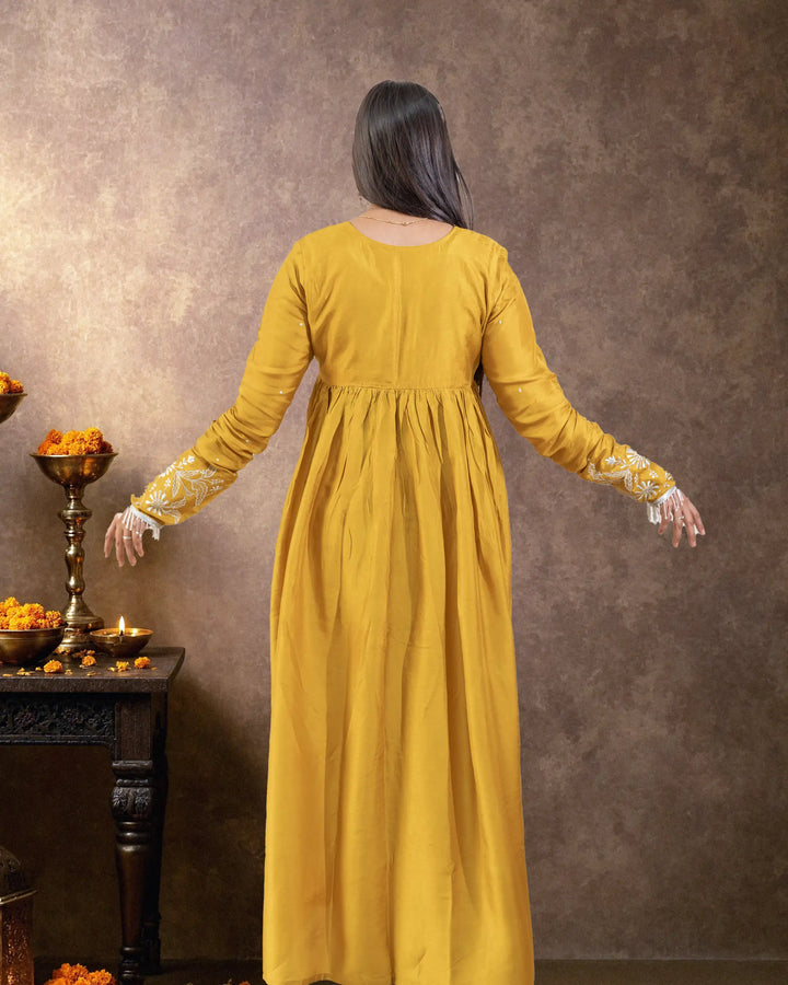 Neelima Mustard Designer Kurta Set