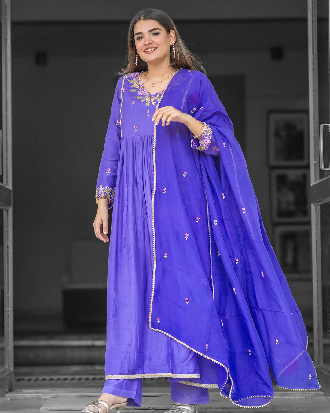 Noorani Lavender Designer Kurta Set