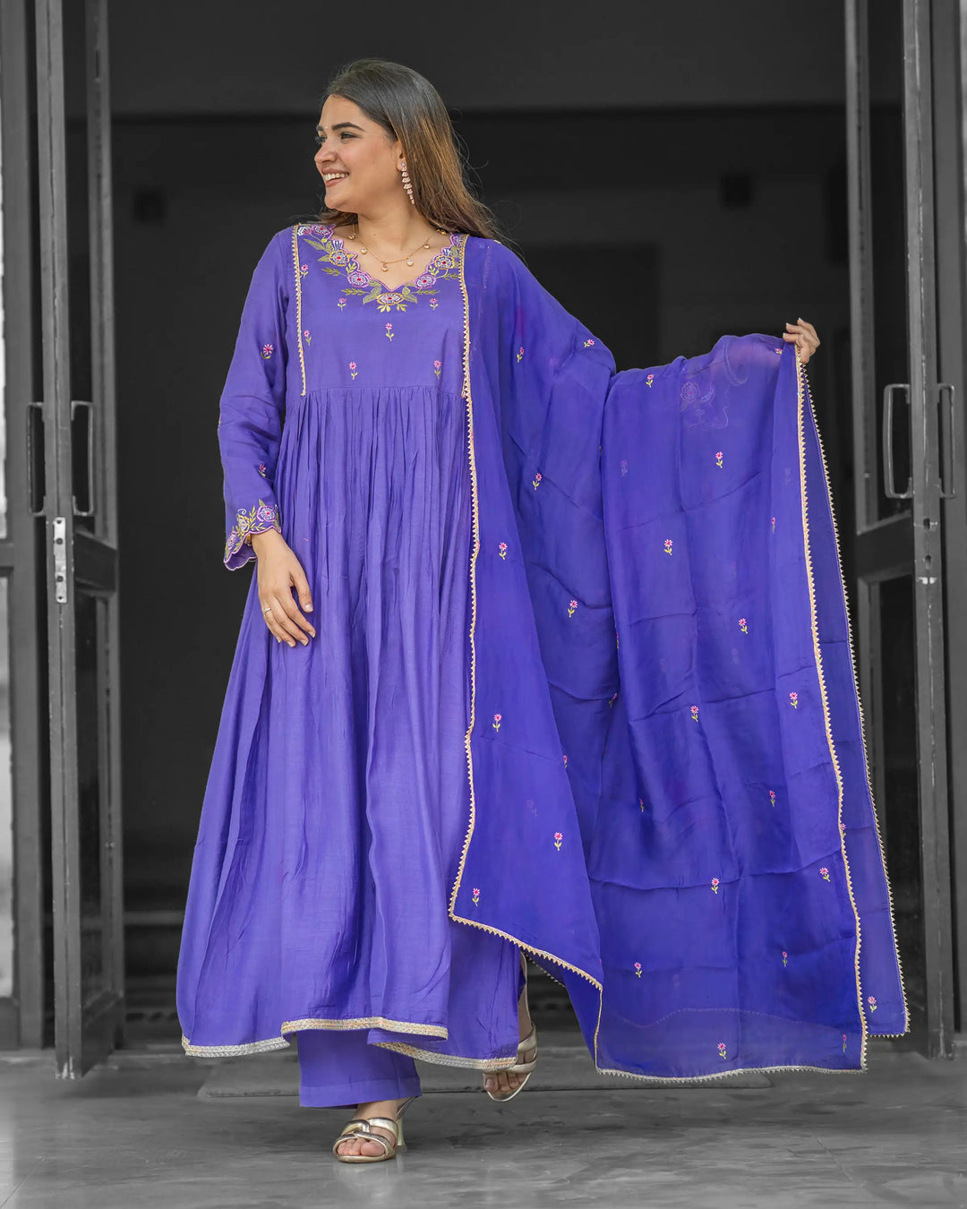 Noorani Lavender Designer Kurta Set