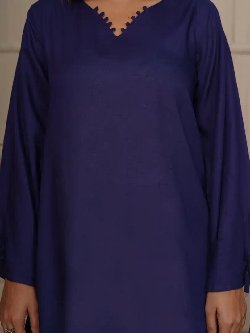 Russian Purple Embroidered Co-ord Set