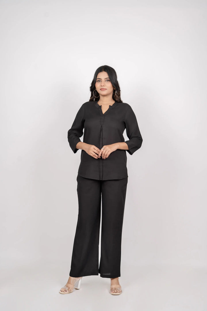 Black Viscose co-ord set