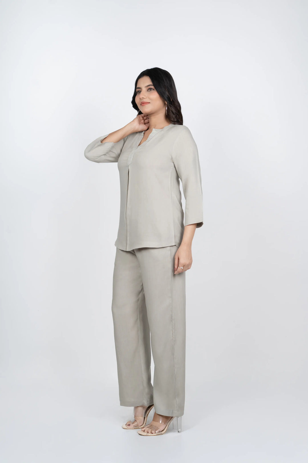 Grey Viscose co-ord set