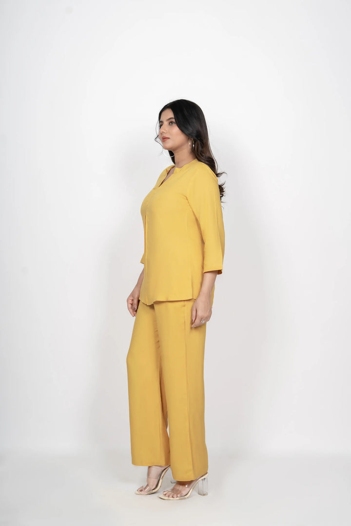 Mustard Viscose co-ord set
