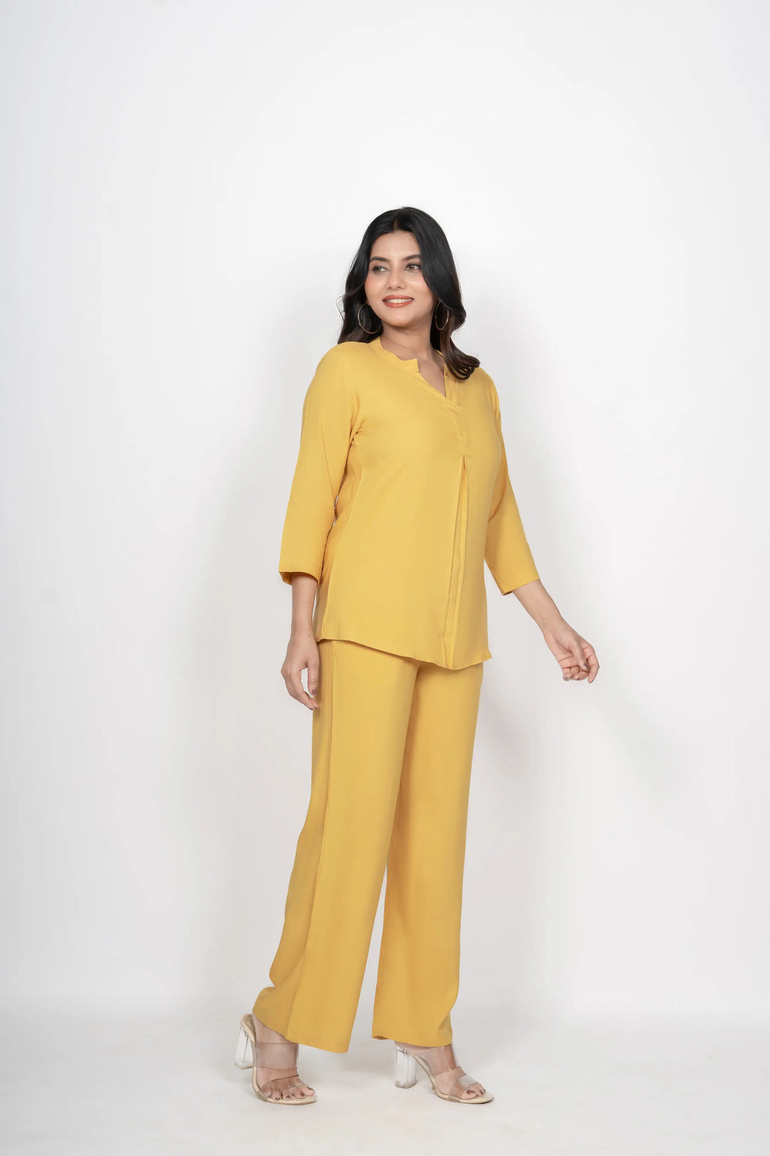 Mustard Viscose co-ord set