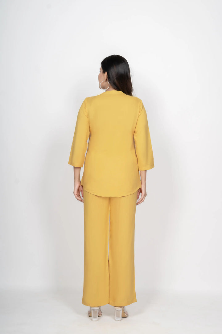 Mustard Viscose co-ord set