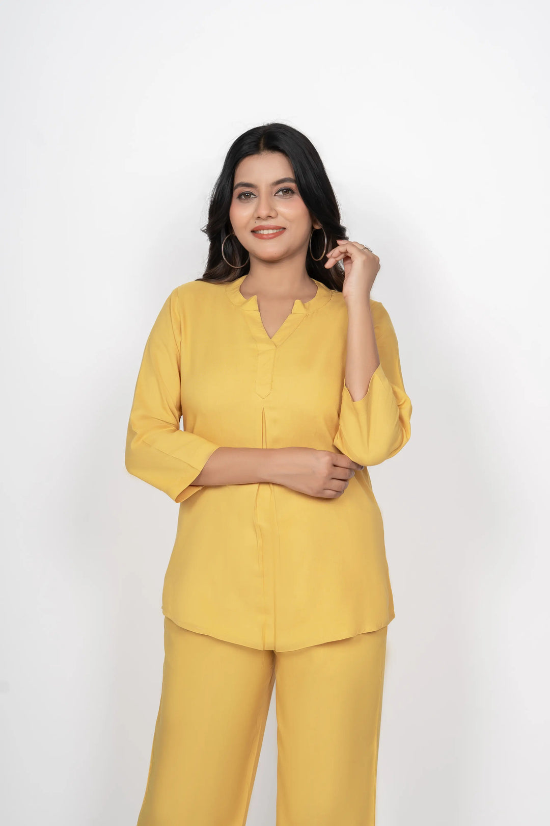 Mustard Viscose co-ord set