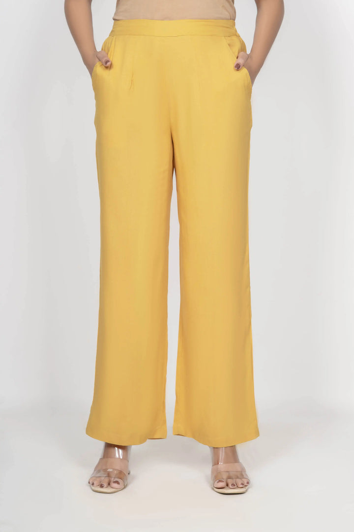 Mustard Solid Palazzo