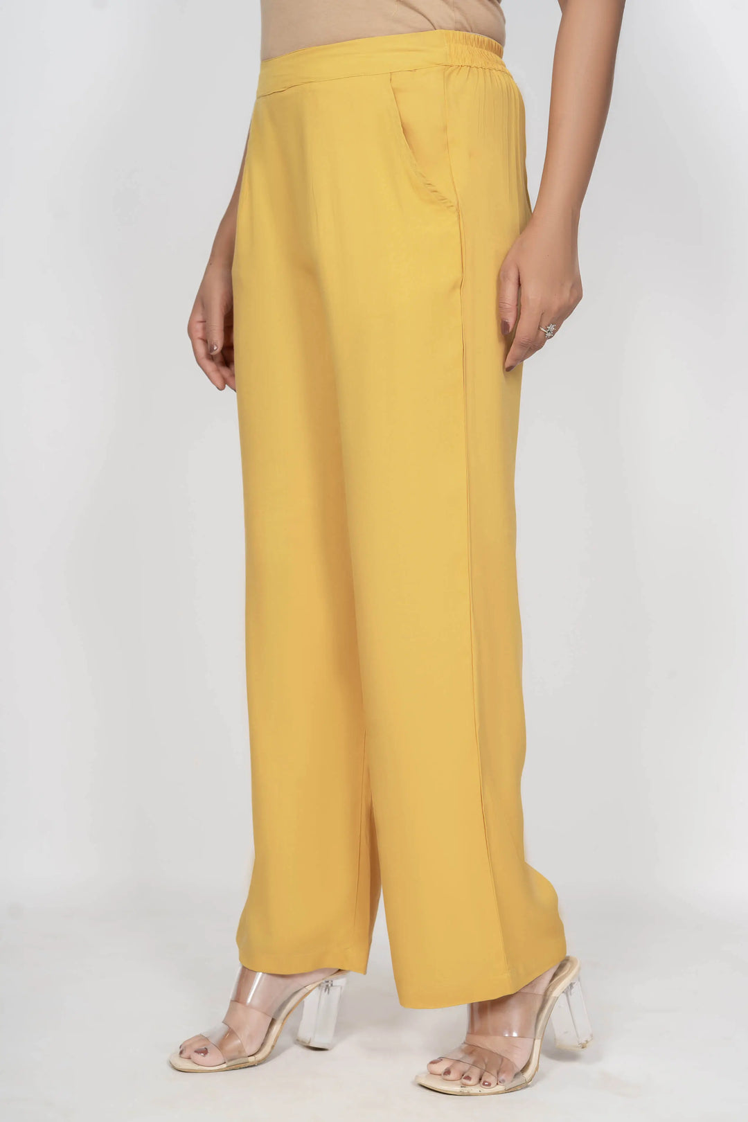 Mustard Solid Palazzo