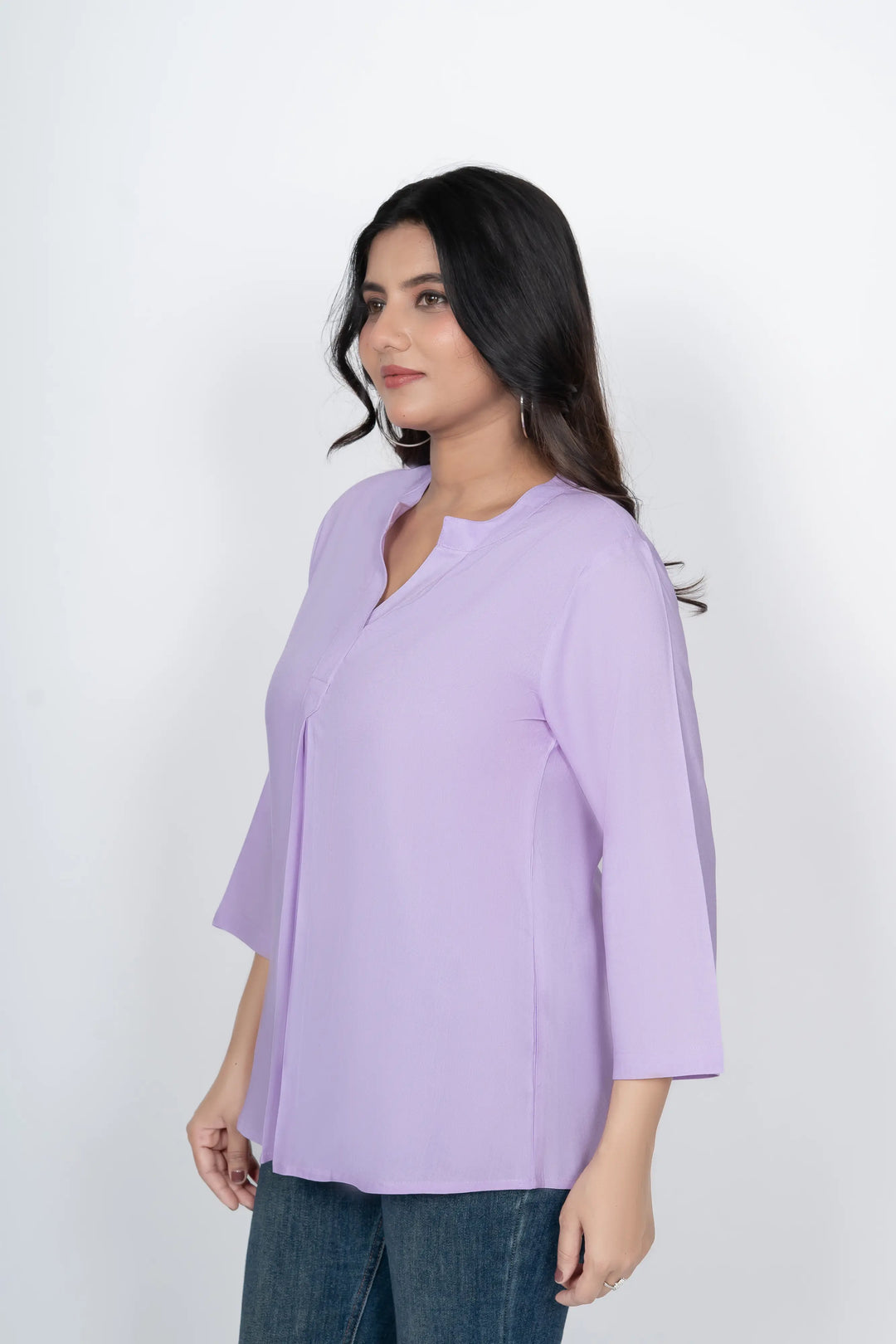 Viscose Pleated Top Combo – Lavender & Mustard (Pack of 2)