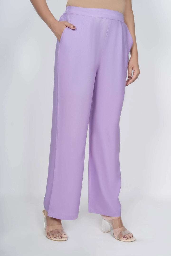 Lavender Solid Palazzo