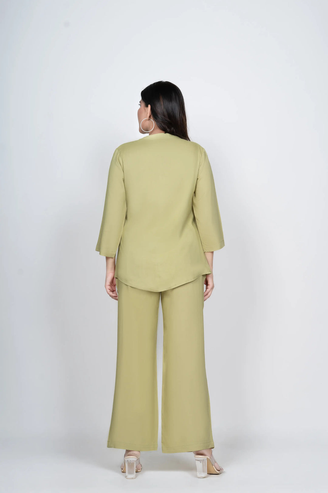 Olive Green Viscose co-ord set