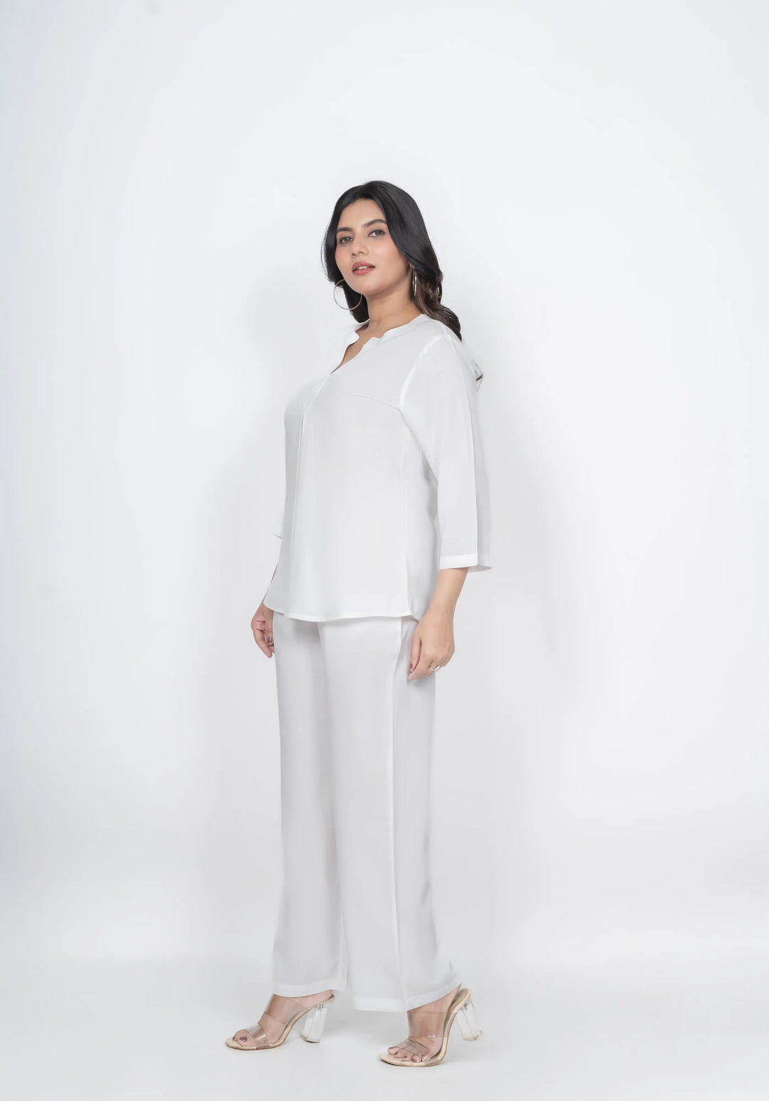 White Viscose co-ord set