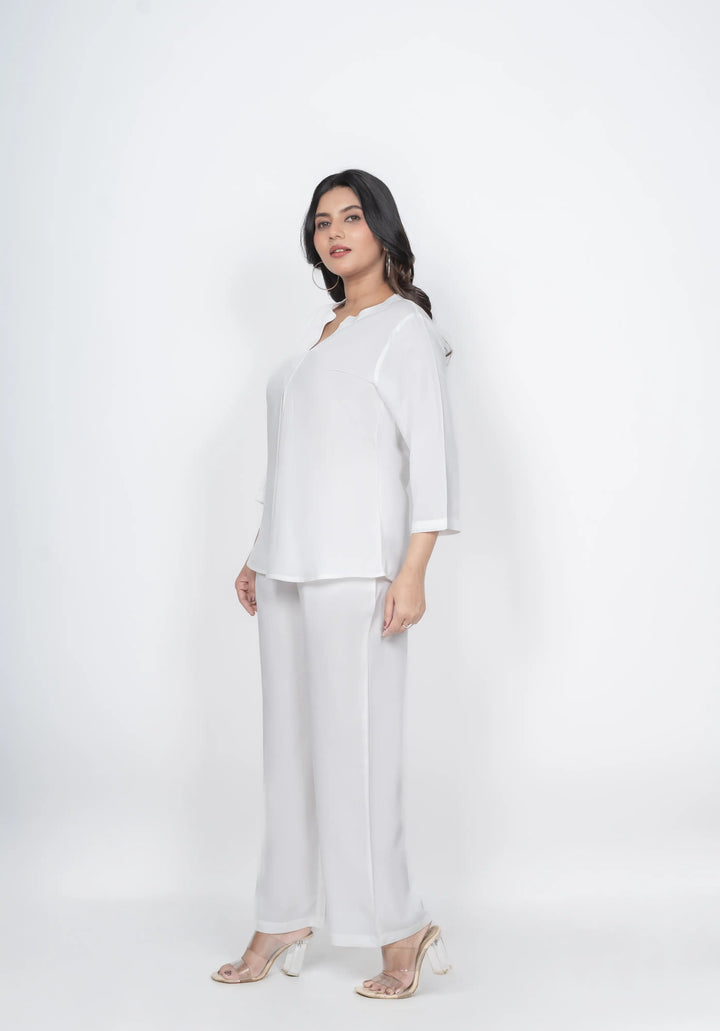 White Viscose co-ord set