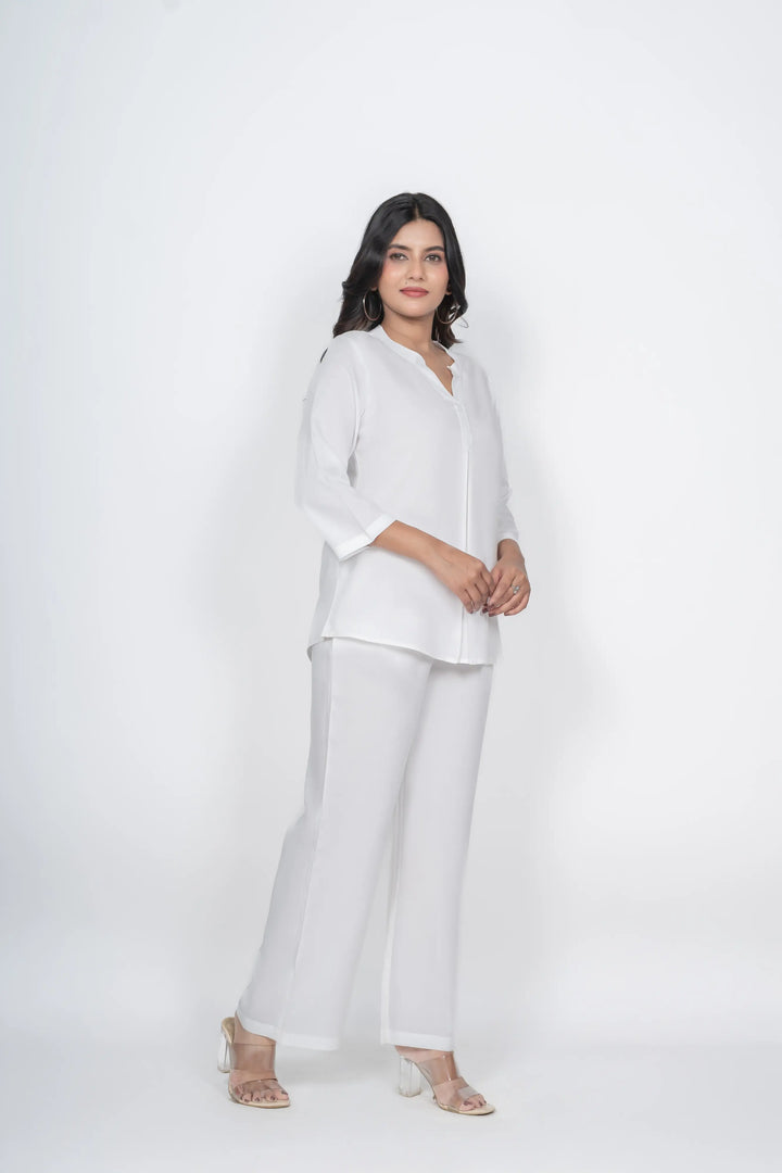 White Viscose co-ord set