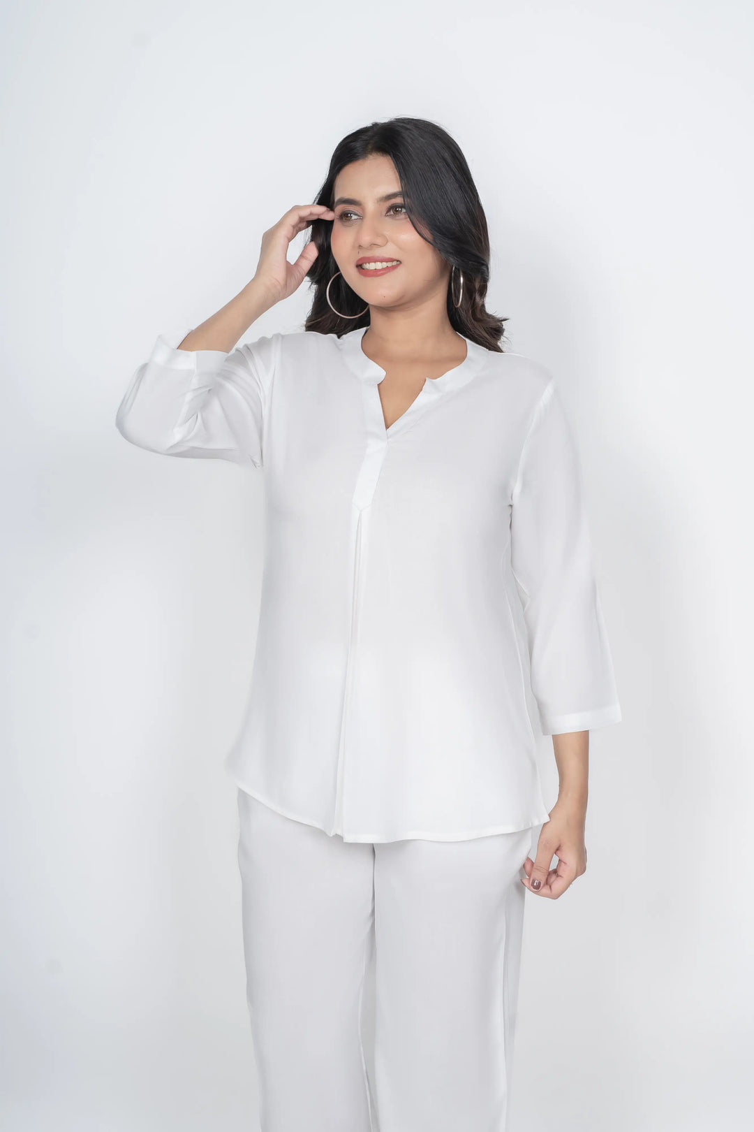 White Viscose co-ord set