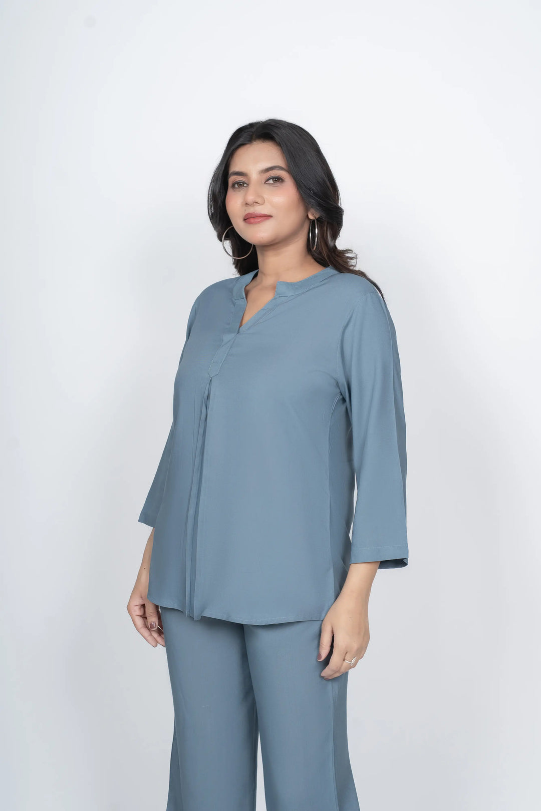 Blue Grey Viscose co-ord set