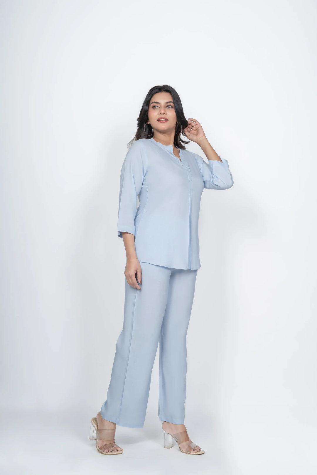 Powder blue Viscose co-ord set
