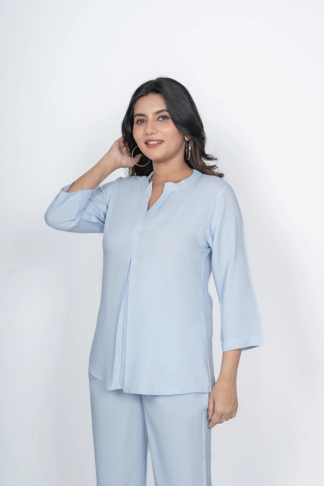 Powder blue Viscose co-ord set
