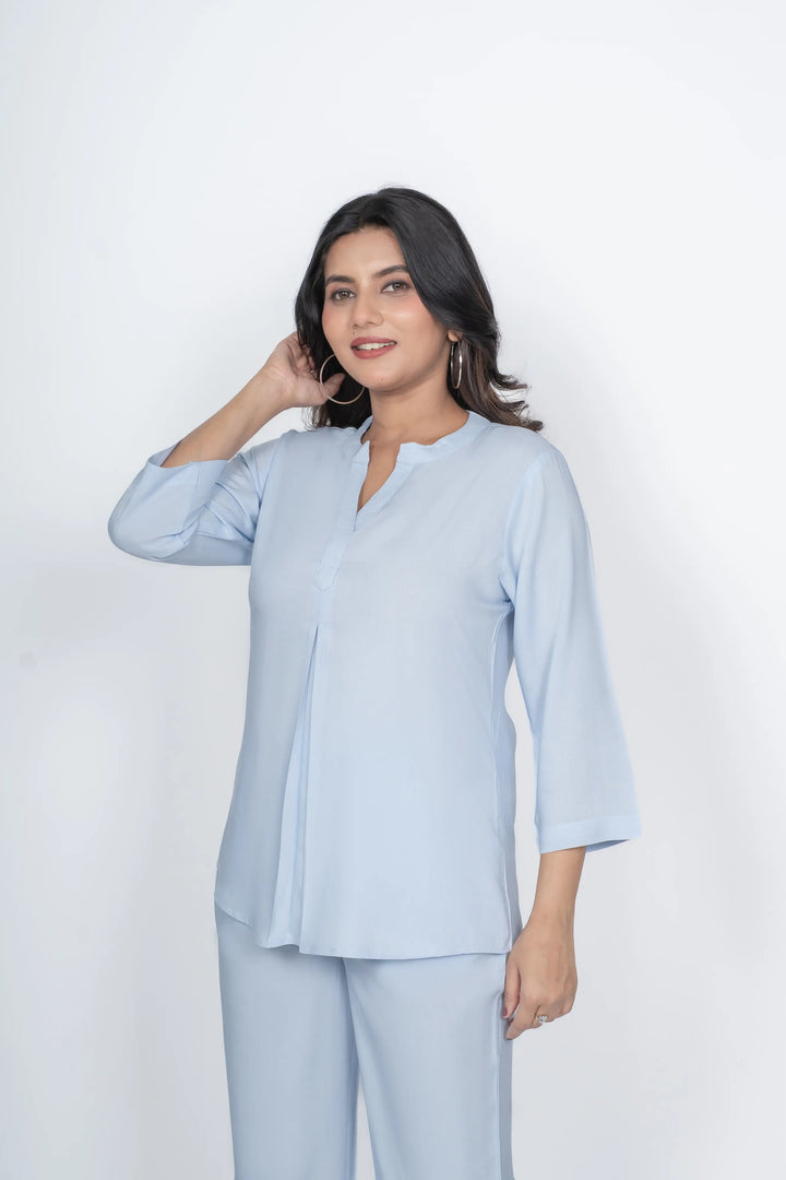 Powder blue Viscose co-ord set
