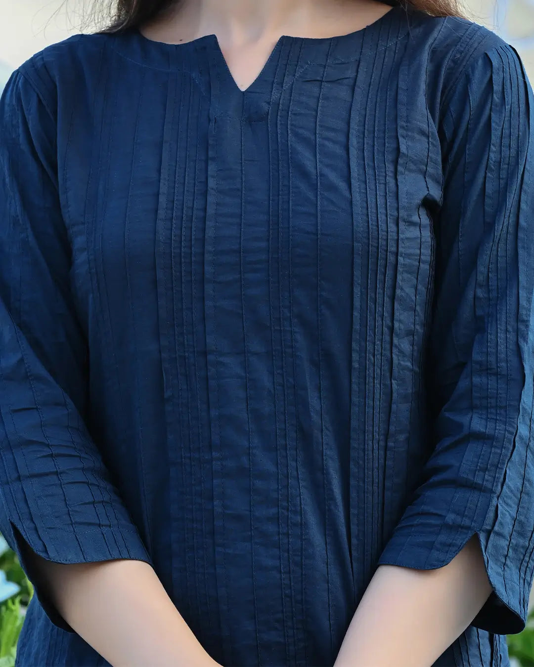 Dark Blue Everyday Cotton Kurti