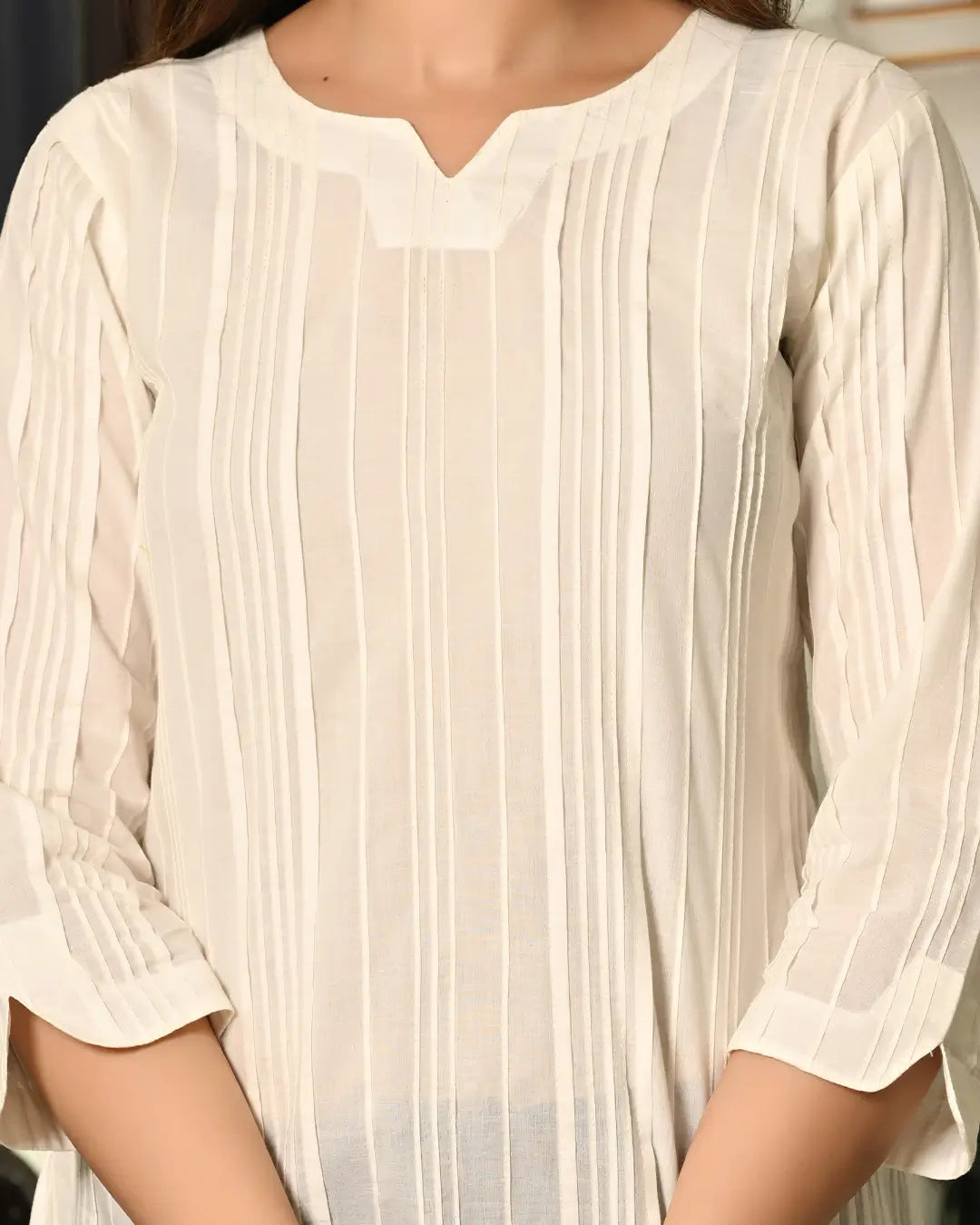 White Everyday Cotton Kurti