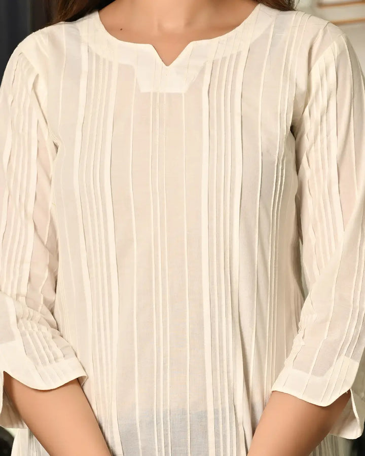 White Everyday Cotton Kurti