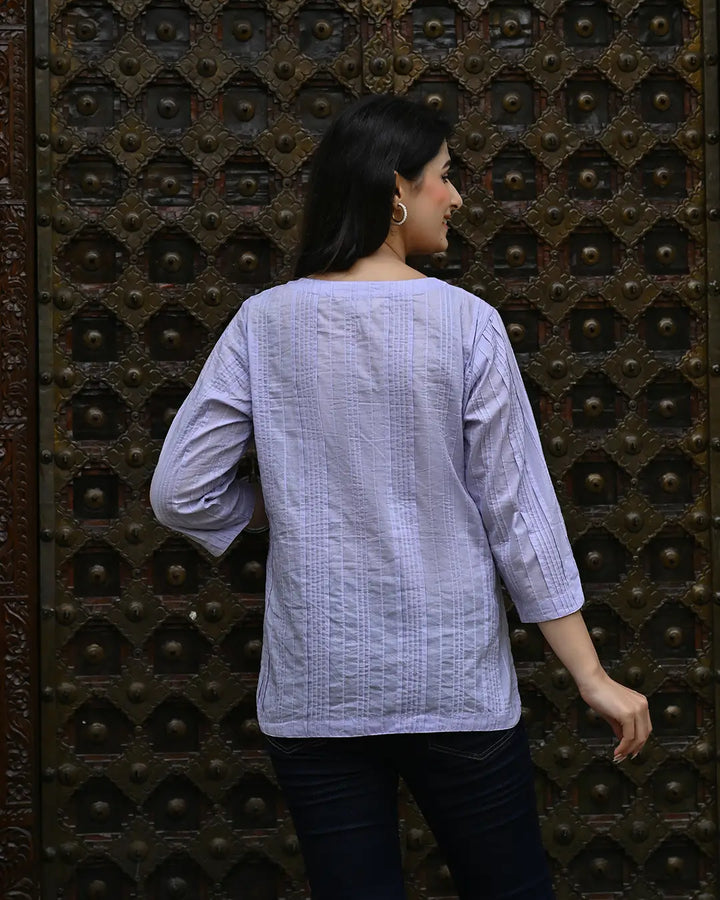 Lavender Everyday Cotton Kurti