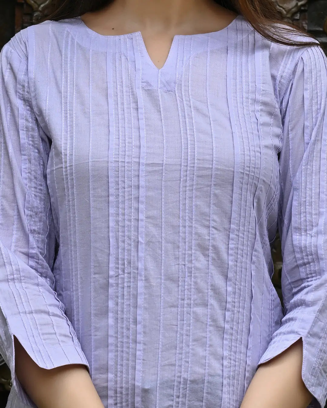 Lavender Everyday Cotton Kurti