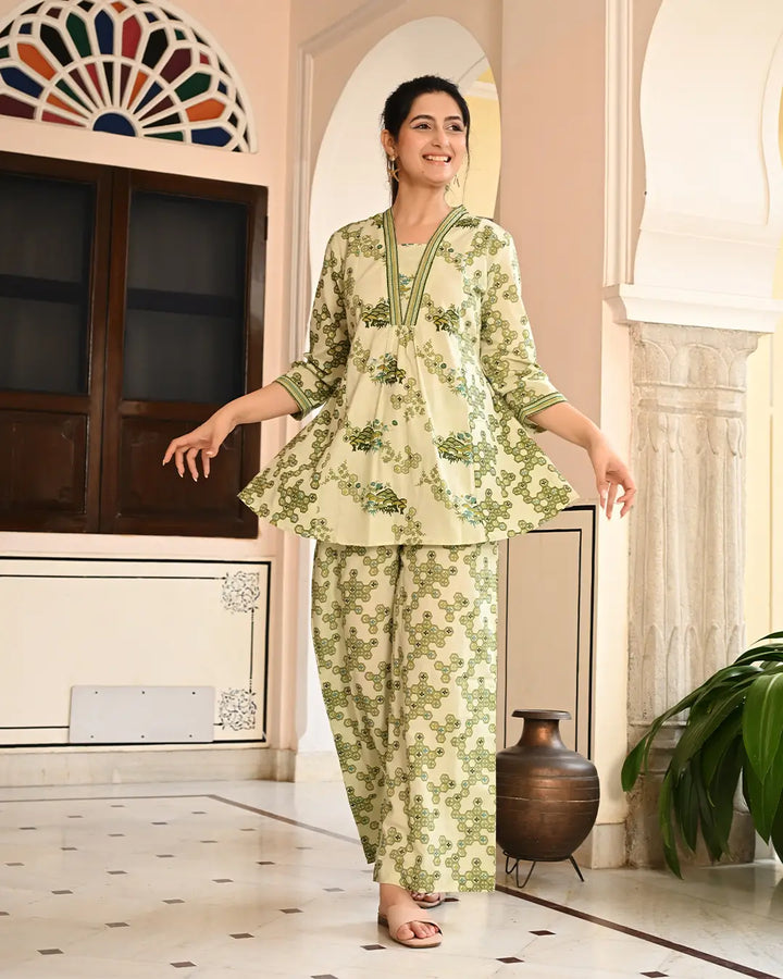 Green Chemistry printed co- ords Set