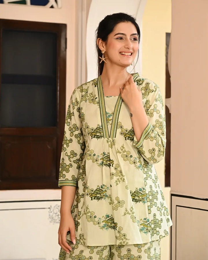 Green Chemistry printed co- ords Set
