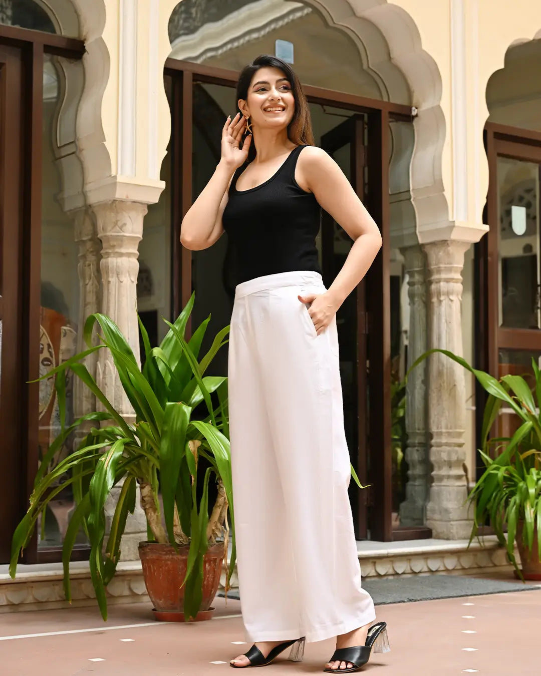 Airy Linen Wide leg Pants