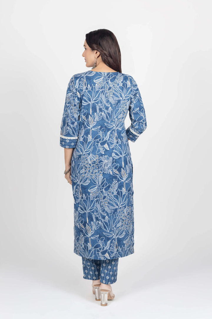 Indigo Blue Kurti Set