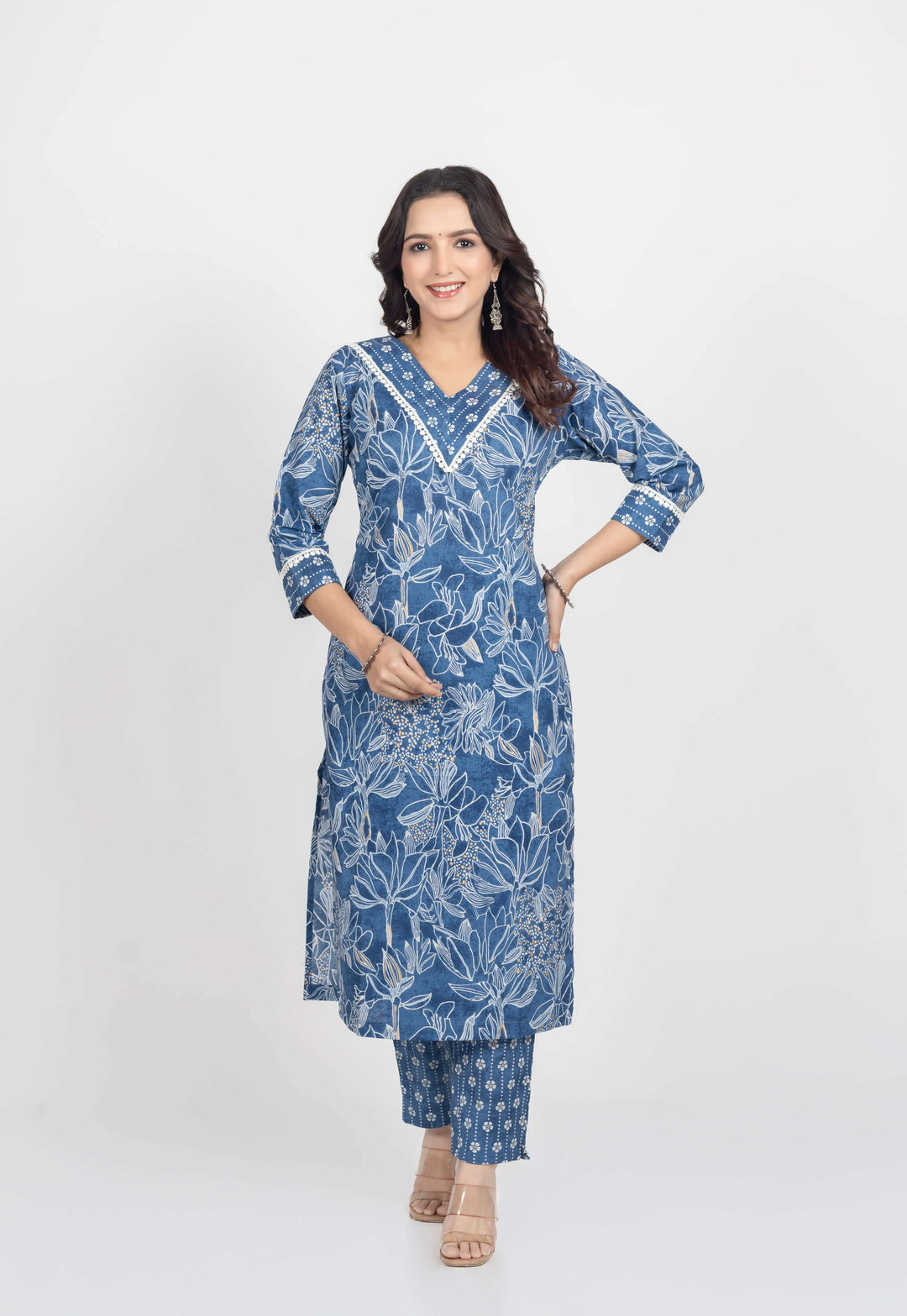 Indigo Blue Kurti Set