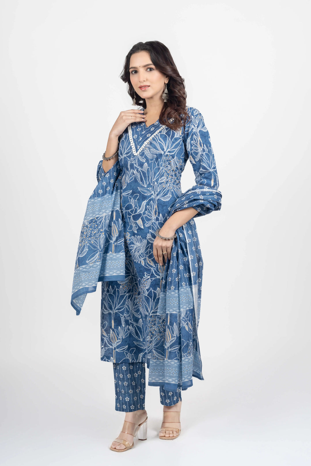 Indigo Blue Kurti Set