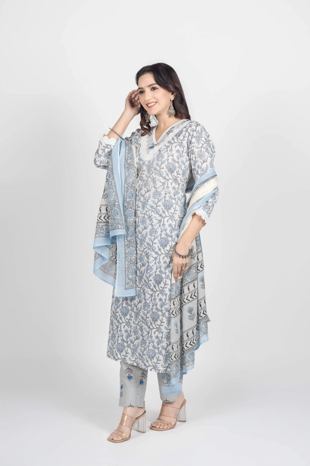 Flower Print Kurti set