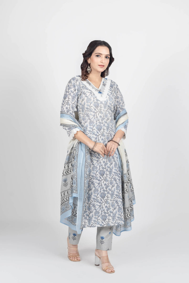 Flower Print Kurti set