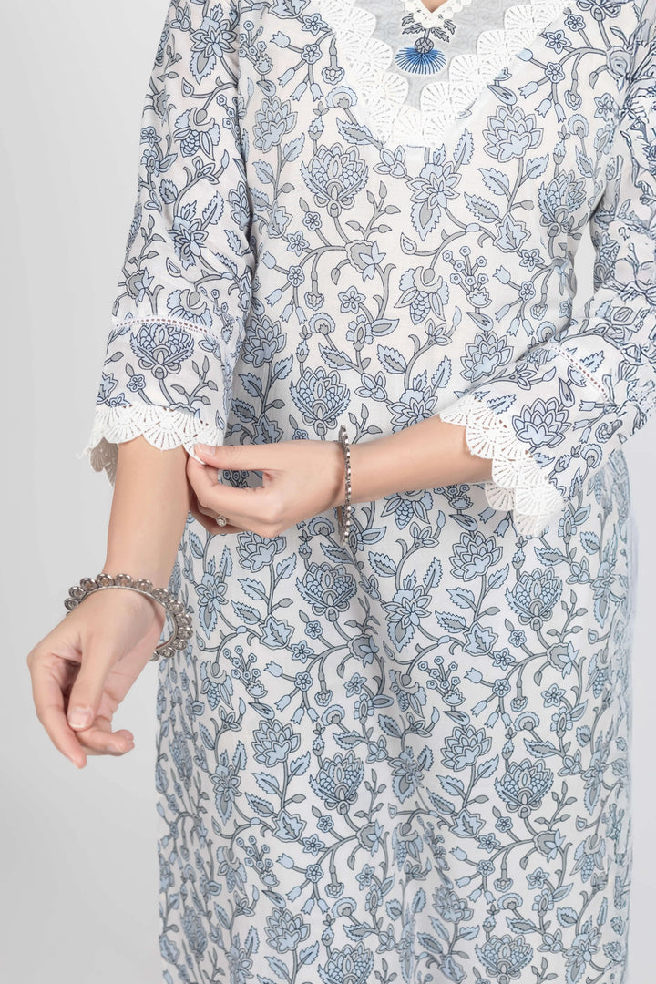 Flower Print Kurti set