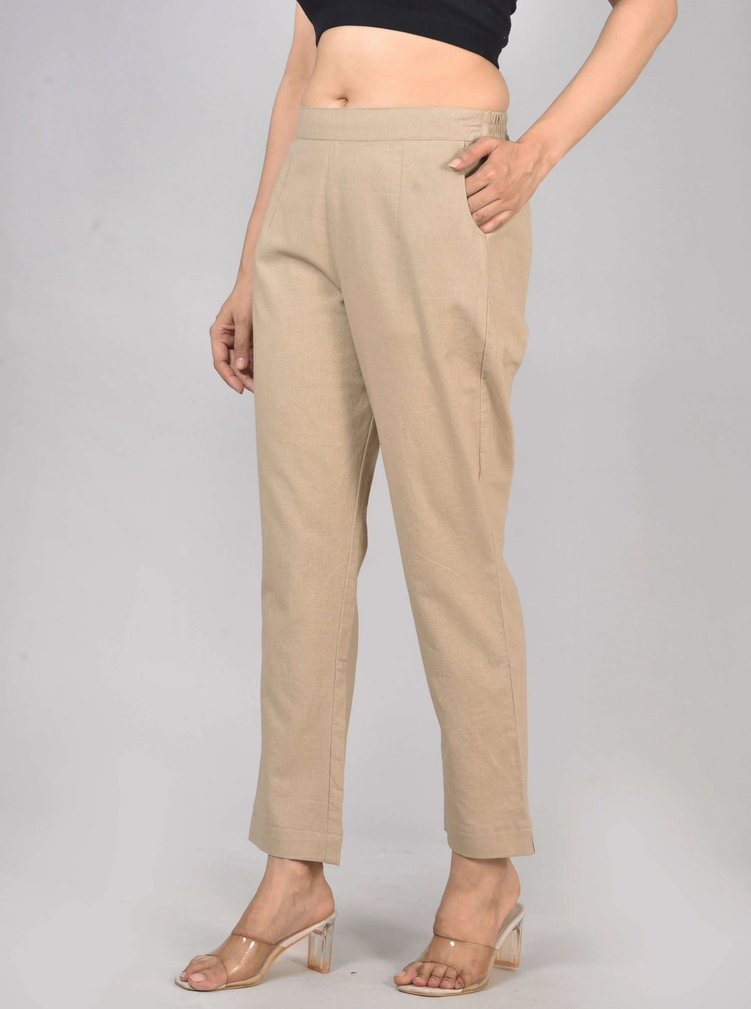 AIRY LINEN PANTS COMBO - (PACK OF 2)