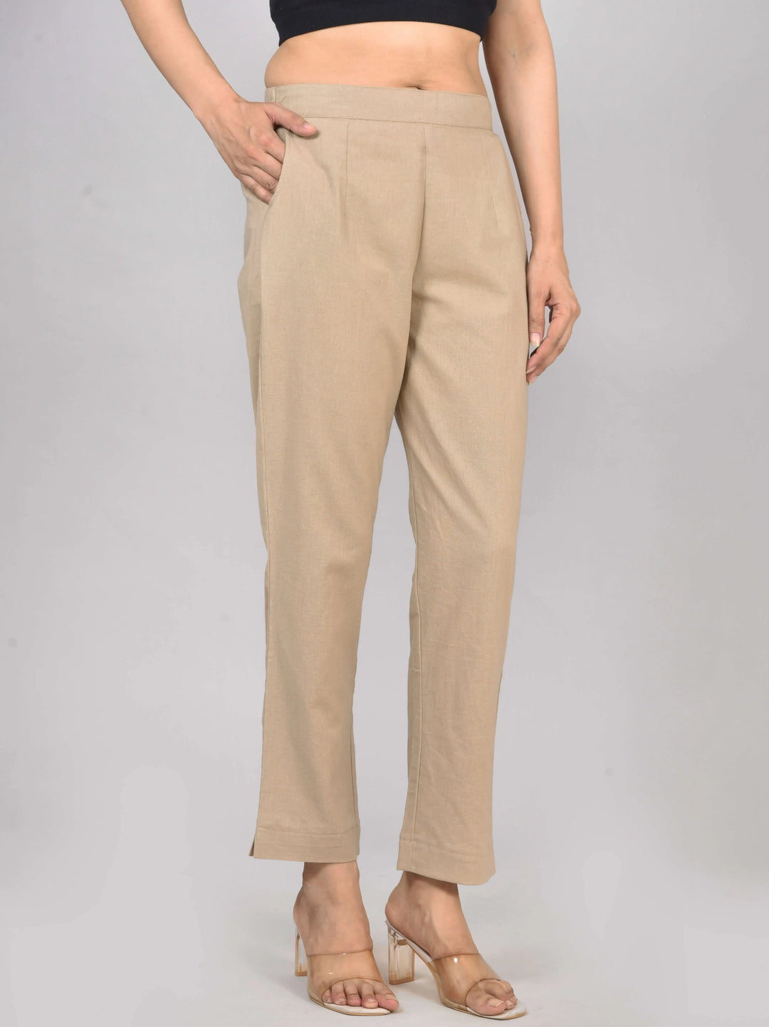 AIRY LINEN PANTS COMBO - (PACK OF 2)