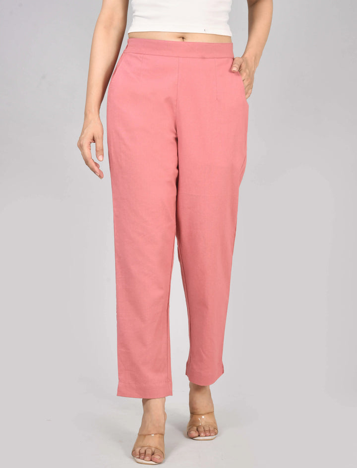 PEACH BLOSSOM AIRY LINEN PANTS
