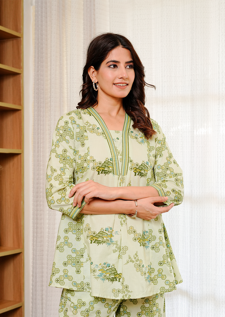 Green Chemistry printed co- ords Set
