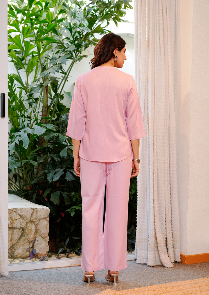 Orchid pink Viscose co-ord set