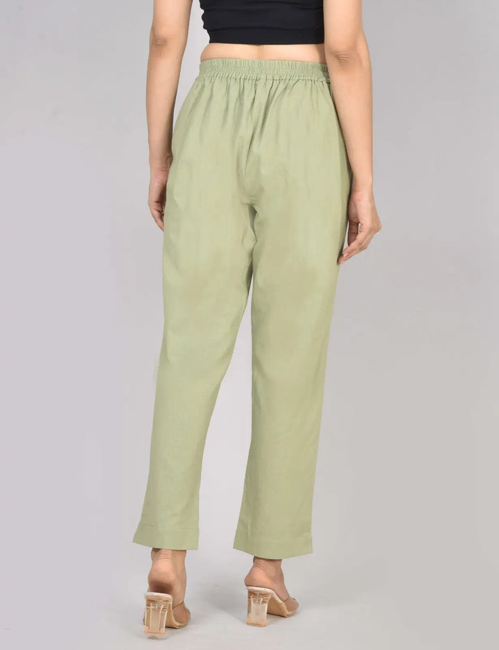 SAGE GREEN AIRY LINEN PANTS